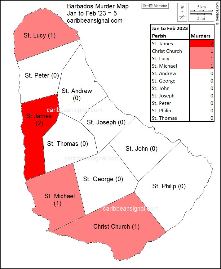 Barbados Murder Statistics February 2023 – Caribbeansignal.com